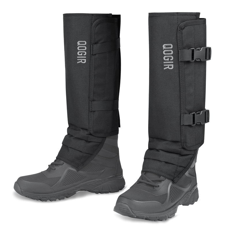 QOGIR Snake Gaiters for Men: Snake Guards for Hunting, Snake Gaiter Leggings for Men & Women, Snake Bite Protection for Lower Legs, Snake Proof Gaiters with Adjustable Size(Black) - BeesActive Australia