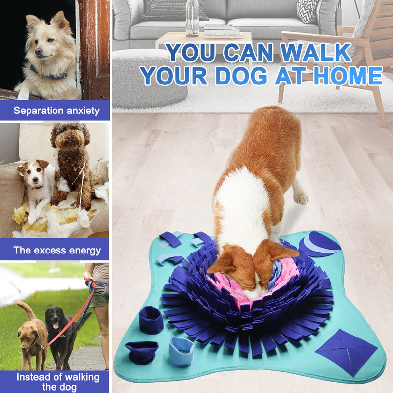 PET ARENA Snuffle Mat for Dogs - 25" x 25’’ Dog Snuffle Mat Interactive Feed Game for Boredom, Encourages Natural Foraging Skills and Stress Relief for Small/ Medium/ Large Dogs - BeesActive Australia