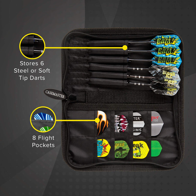 Casemaster Deluxe 6 Dart Nylon Storage/Travel Case - BeesActive Australia