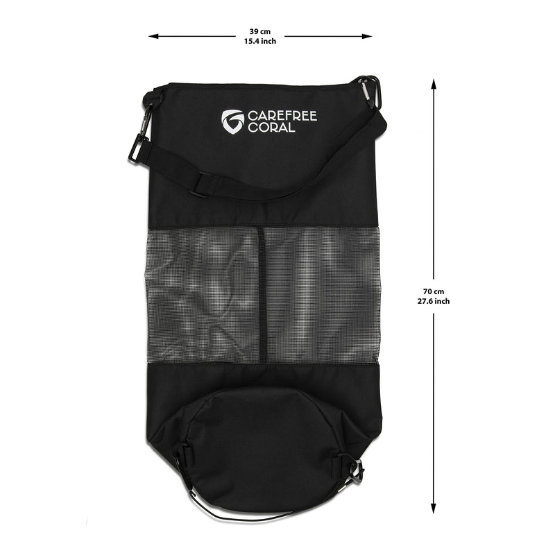 Carefree Coral Boat Trash Bag - Round Circular Waste Holder - Complete with Waterproof Phone Cover Holder - BeesActive Australia