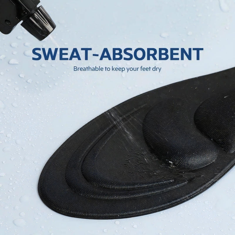4D Orthotic Insoles - Soft Stress Relief 4D Memory Foam Insoles, Breathable Shoe Inserts Pads for Men Women - Orthotic High Arch Support for Massage, Plantar Fasciitis, Feet Heel Pain (Woman, Black) Woman - BeesActive Australia
