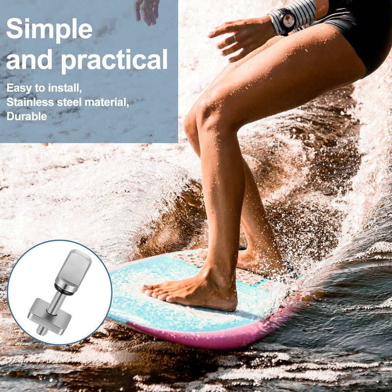 Ferraycle 6 Pieces Surfing Accessories No Tool Stainless Steel Fin Screw Thumb Fin Screw for Men Women Surfboard Surf Longboard Paddleboard and SUP - BeesActive Australia