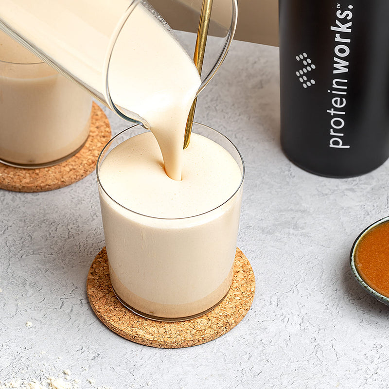 Soy Protein 90 (Isolate) Protein Powder | 100% Plant-Based | Low Fat | No Added Sugar | Gluten-Free | Protein Works | Caramel Macchiato | 500 g - BeesActive Australia