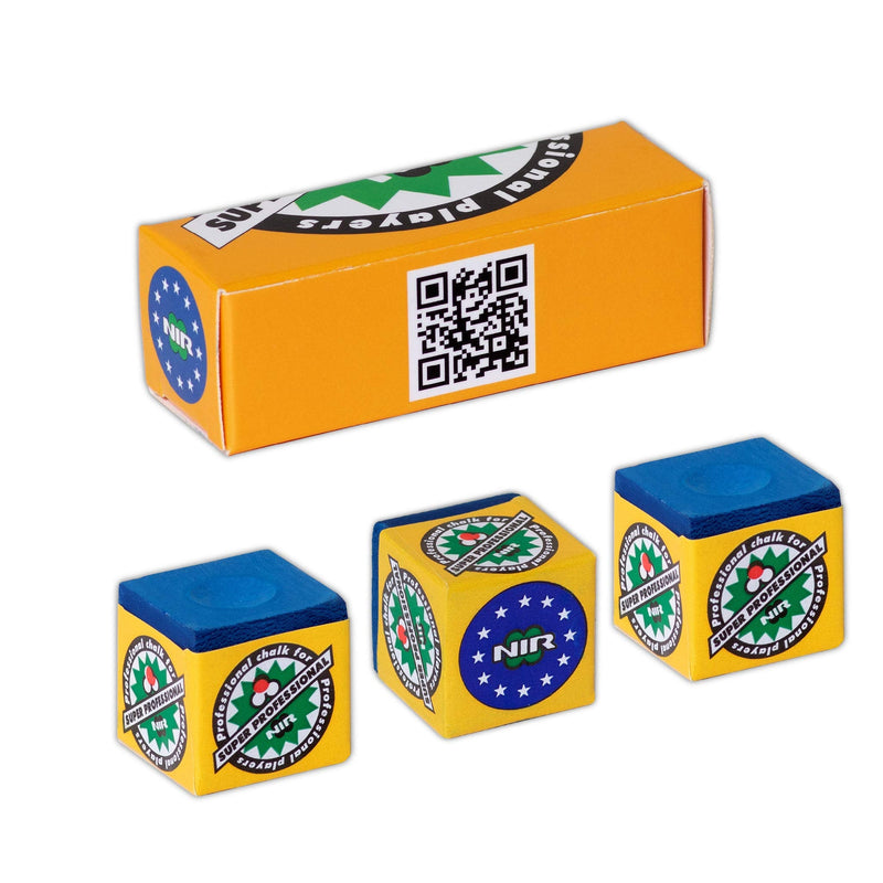 3 pcs of Longoni NIR Super Professional Pool Cue Billiard Chalk Available in Green and Blue Color - BeesActive Australia