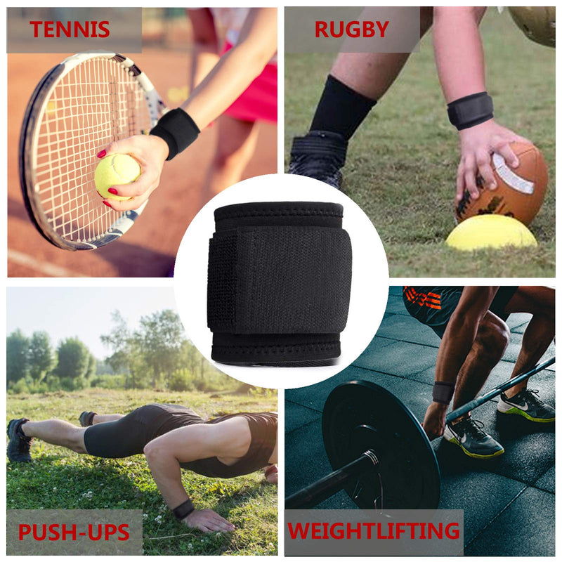 Wrist Brace, 2 PACK Wrist Wraps for Carpal Tunnel for women and men. Wrist Straps for Weightlifting, Working Out and Pain Relief. Flexible, Highly Elastic, Adjustable, Comfortable and Multi-Functional Starry sky black One Size - BeesActive Australia