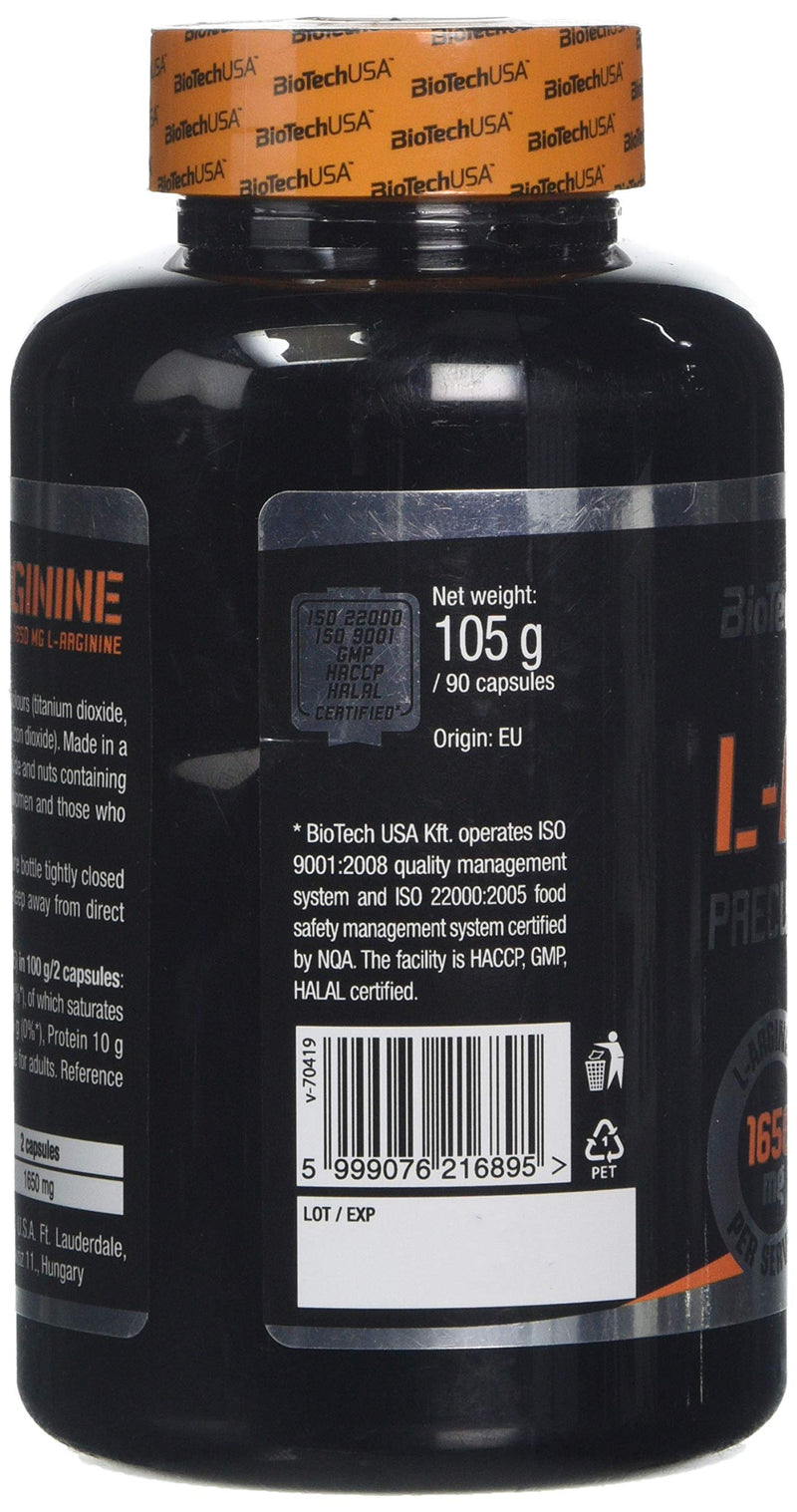 Biotech 1 g L Arginine - Pack of 90 Capsules - BeesActive Australia