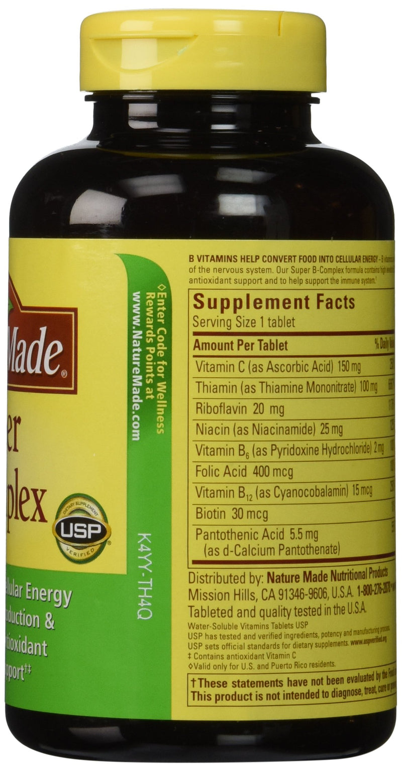 Nature Made Super B Complex 460 Tablets 2 Pack (Total 920 Tablets) - BeesActive Australia