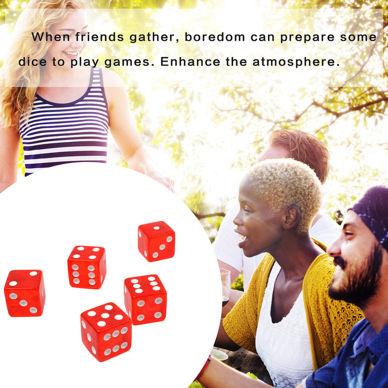 Poker Playing Cards Dice Sets Poker Table Cards PVC Waterproof Stacking Cup Dice Grade AAA Precision 19mm Serialized Casino Craps Dice with Razor Edges and Corners for Classic Magic Tricks Deck Red - BeesActive Australia