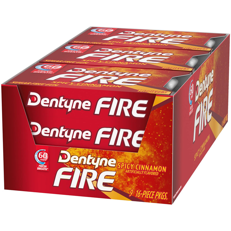 Dentyne Fire Spicy Cinnamon Sugar Free Gums 16 Pieces 39 g - BeesActive Australia