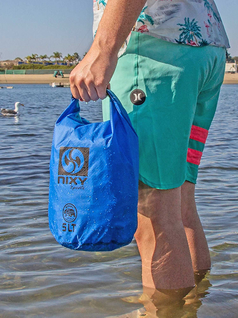 NIXY Waterproof Dry Sack Ultralight 5L/10L/20L, Keep Gear Dry for Paddle boarding, Kayaking, Backpacking, Camping, Boating, Swimming, Outdoors-Roll Top Ripstop Nylon (Blue, 5L) Blue - BeesActive Australia