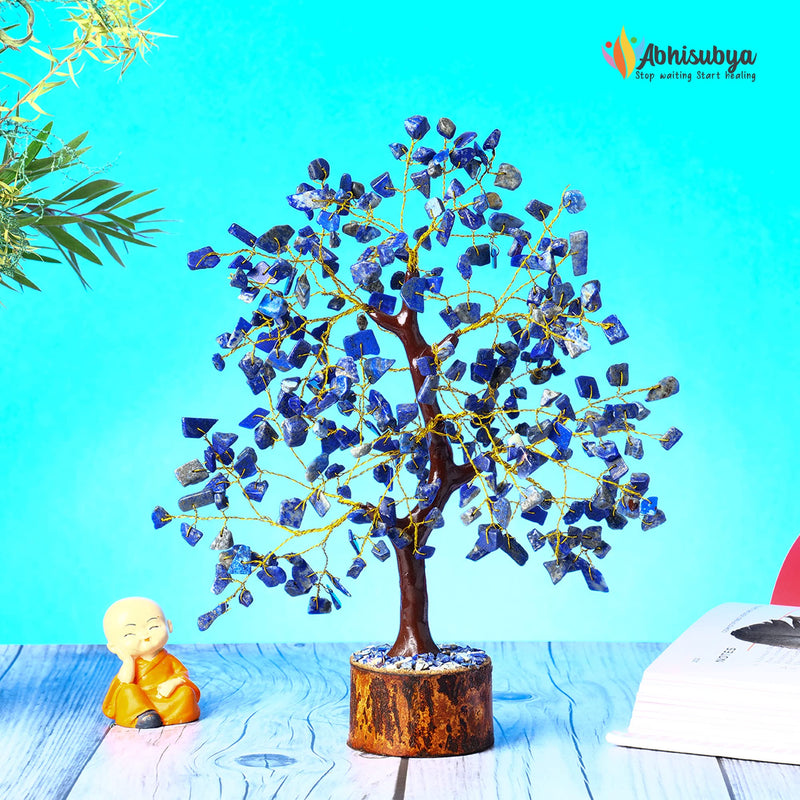 ABHISUBYA Money Tree, Crystals and Gemstones Healing, Crystal Tree, Gemstone Tree, Healing Crystal Gifts, Feng Shui Tree, Healing Crystal Tree, Good Luck Tree, Chakra Tree Lapis Lazuli Tree - BeesActive Australia