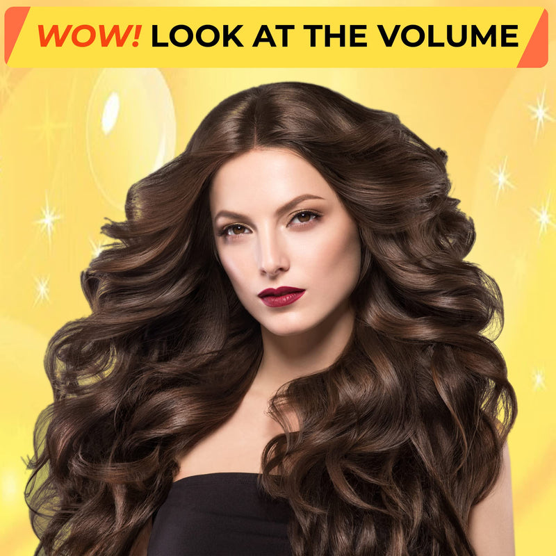 Large Hair Rollers with Clips - Self Grip Jumbo/Big Curlers Rollers for Hair Volume, 18 Pack, 3 Sizes (6 Pcs Each) with 12 Hair Roller Clips - BeesActive Australia