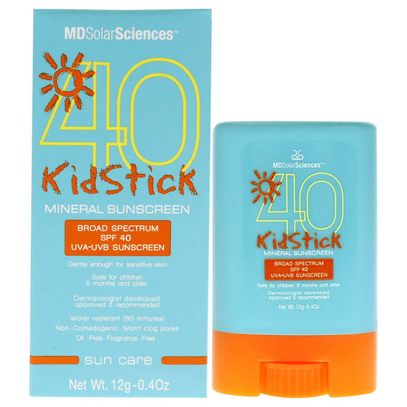 MDSolarSciences Mineral KidStick SPF 40, Sunscreen Stick for Kids, Hypoallergenic, Water-Resistant Formula Glides on Smoothly, Protects Skin with Zinc Oxide 0.4 Ounce - BeesActive Australia