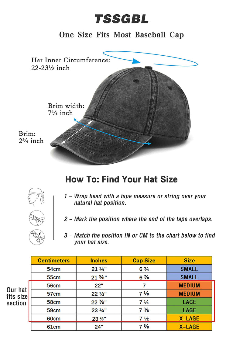 TSSGBL Vintage Cotton Washed Adjustable Baseball Caps Men and Women, Unstructured Low Profile Plain Classic Retro Dad Hat Black-coffee-navy - BeesActive Australia
