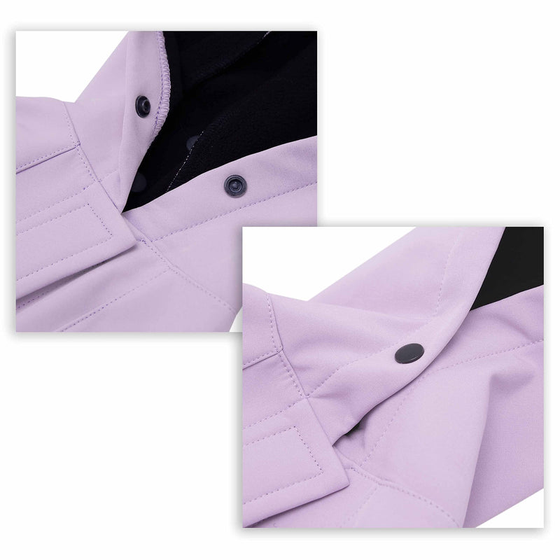 Blueberry Pet 4 Colors Waterproof Dog Softshell Jacket, Hooded Raincoat and Windbreakers Size 18 (Pack of 1) Lilac - BeesActive Australia