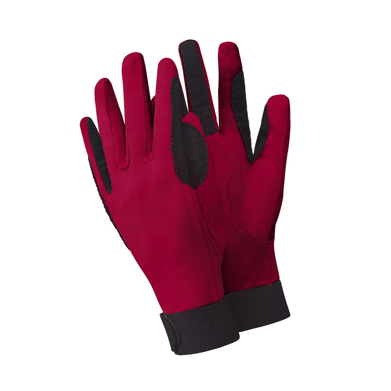 ChinFun Women's Horse Riding Gloves Stretchable Equestrian Gloves Breathable for Outdoor Horseback Cycling Driving vermilion red Small - BeesActive Australia