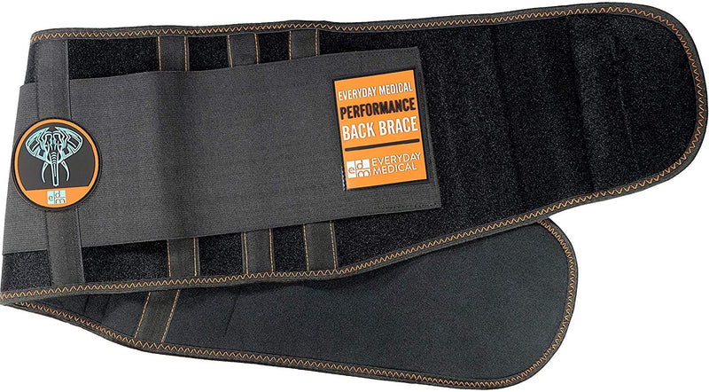 Lumbar Support Belt I Lower Back Brace by Everyday Medical I Targeted Lower Back Pain Relief for Back Spasms, Sciatica, Weight Lifting Waist Gym Belt for Sports I for Men and Women l Small/Medium S/M (68-93 CM Belly Circumference) - BeesActive Australia