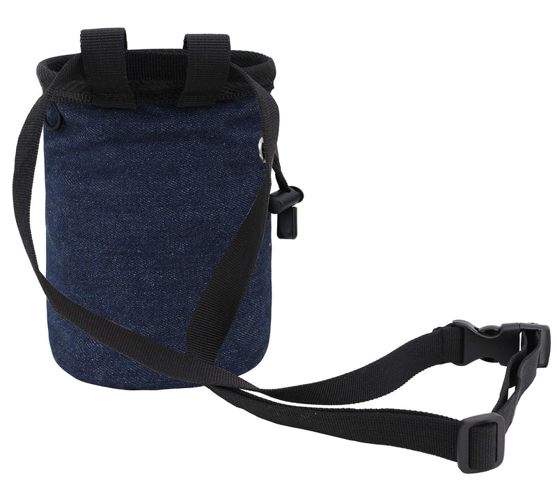 AMC Rock Climbing Panda Design Chalk Bag with Adjustable Belt 7558_Denim Blue - BeesActive Australia