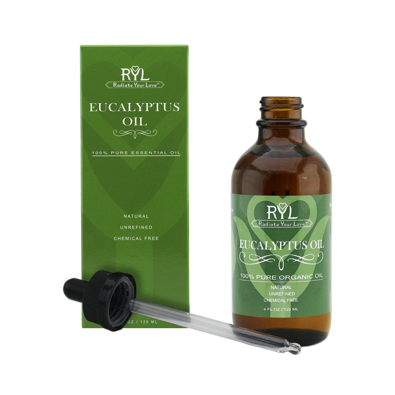 Radiate Your Love Eucalyptus Essential Oil, Large 4 Fluid Ounce, 100% Pure Organic Therapeutic Grade - BeesActive Australia