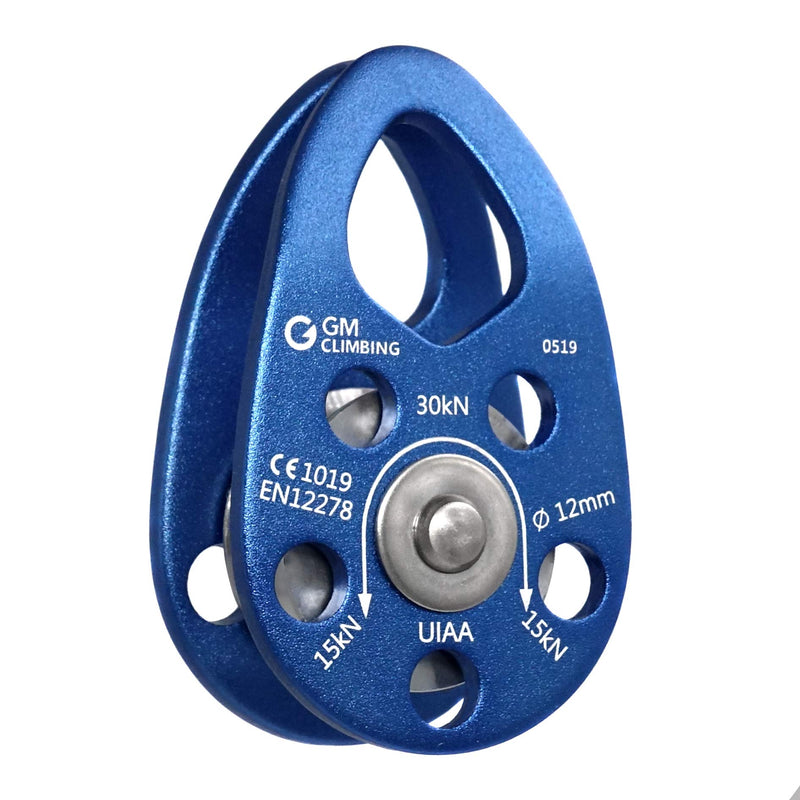 GM CLIMBING UIAA Certified 30kN Swing Cheek Micro Pulley Ball Bearing CE General Purpose One unit - BeesActive Australia