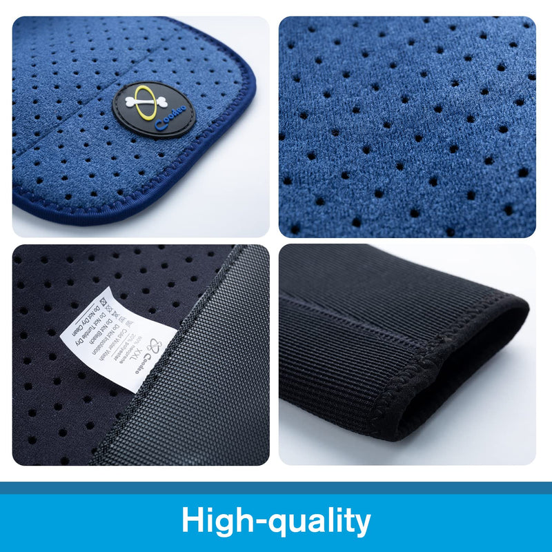 Coodeo Dog Recovery Sleeves, Cone Collar Alternative, Abrasion Resistant Dog Recovery Suit, Washable 2.5mm Thick and Waterproof, Pet Wounds Prevent Licking, Bite, Keep Dry XL Blue - BeesActive Australia
