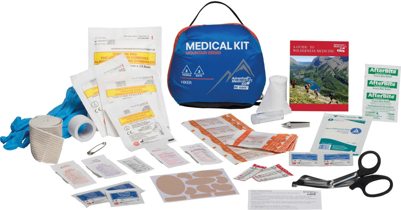 Adventure Medical Kits AMK Mountain Series Hiker Medical Kit, Blue/Orange, One Size, 0100-1001 - BeesActive Australia