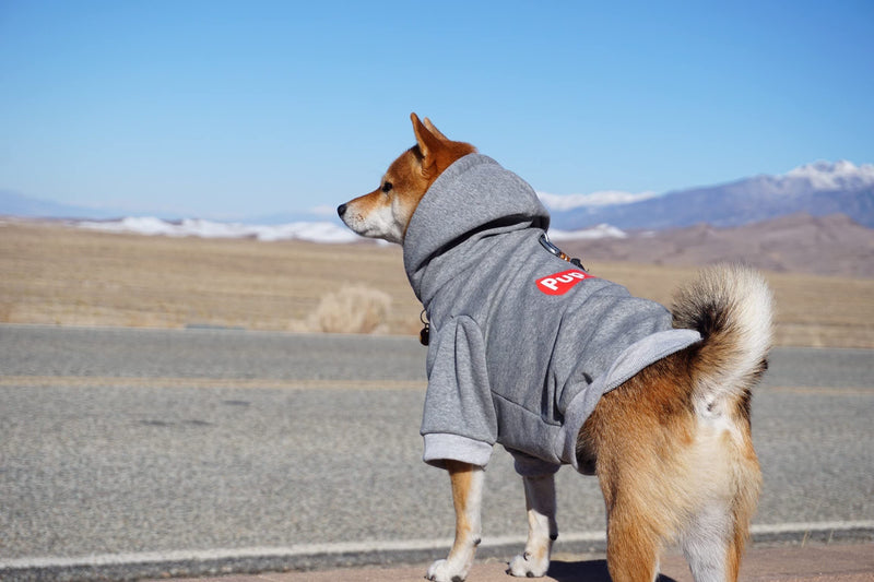 ChoChoCho Pup Dog Hoodie Pet Clothing Cat Hoodies Stylish Streetwear Sweatshirt Gray Tracksuits Outfit for Dog Cat Puppy Small Medium Large 3XL (Chest: 23.6''-28'' / Suggest: 31-50 lbs) - BeesActive Australia