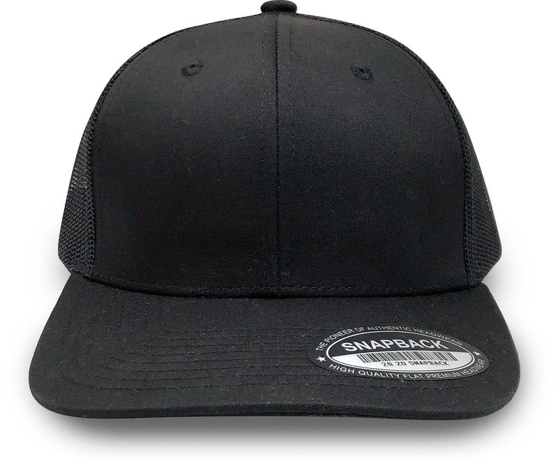 L2K Classics Plain Trucker Mesh Cap Baseball Cap - Mens Hats Trucker Hats for Men Black 1 - BeesActive Australia