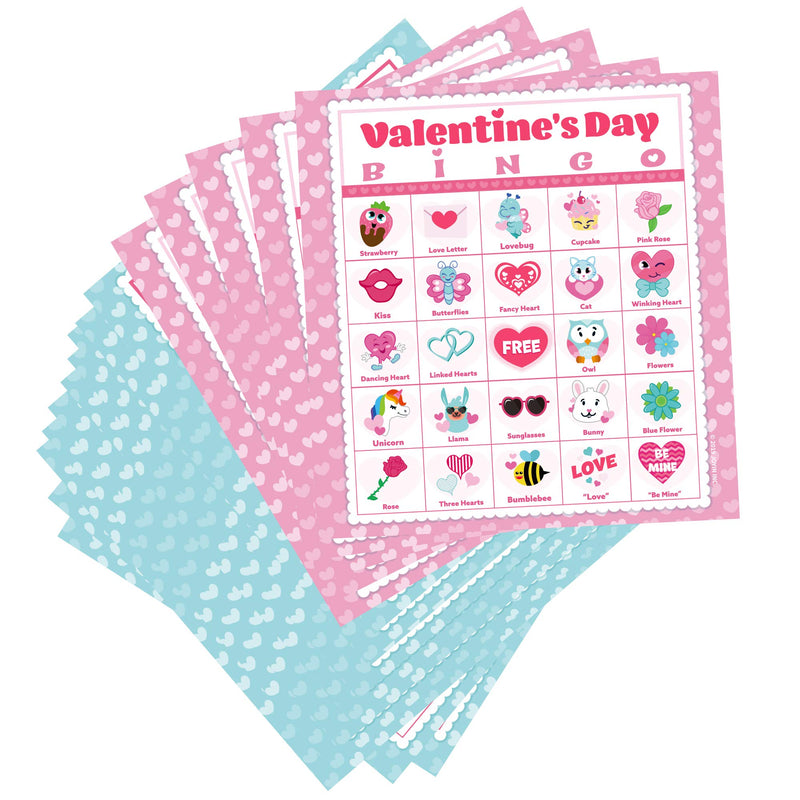 JOYIN 56 Players Valentines Day Bingo Cards (5x5) for Kids School Classroom Exchange Gift Rewards, Valentine’s Fun Party Favor Games, Indoor Family Activities. - BeesActive Australia