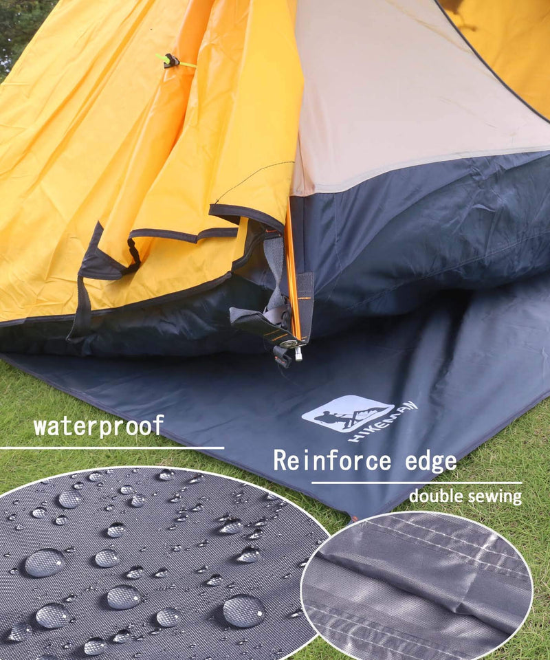 Hikeman Hexagonal Tent Footprint,1-4 Person Ultralight Waterproof Tent Tarp Ground Sheet Mat with 6 Tent Stakes for Camping Hiking Picnic Backpacking Gray 8.5' X 7.2' - BeesActive Australia