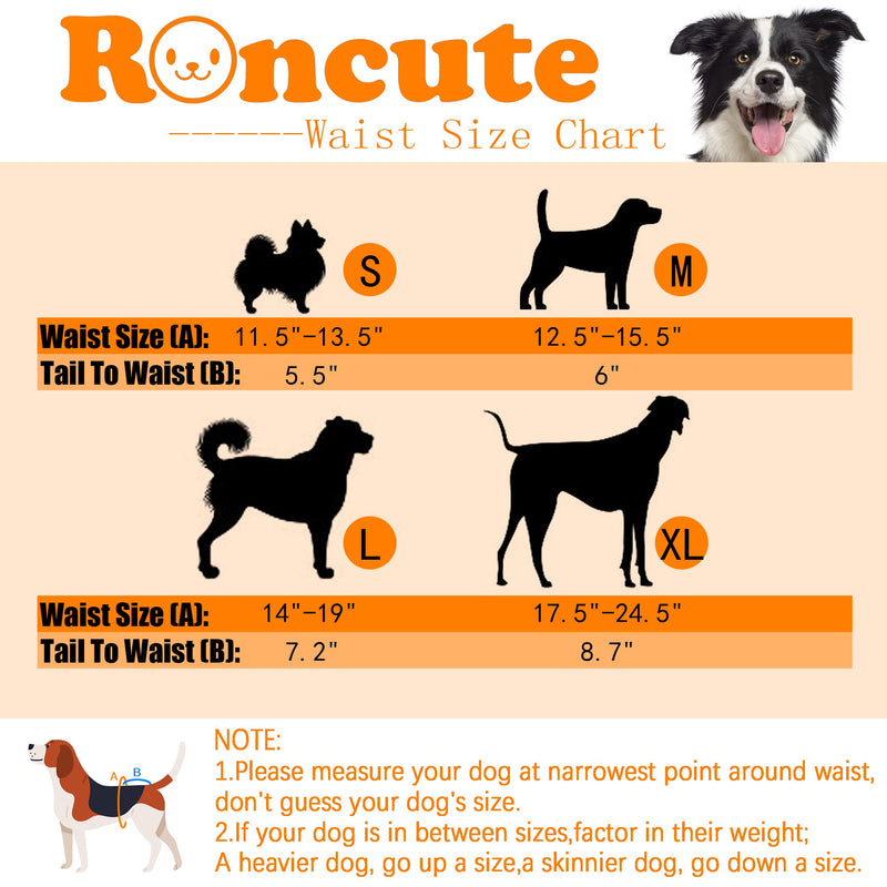 Roncute 3 Pack Washable Dog Diapers Female,Reusable High Absorbent Doggie Diaper,No-Leak Puppy Panties for Girl Doggy in Heat Cycle,Period,Incontinence,Excitable Urination Fantasy World Small (11.5''-13.5'') - BeesActive Australia