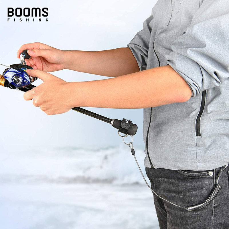 Booms Fishing T01 Coiled Lanyards for Fishing Rods and Fly Fishing Nets 2pcs - BeesActive Australia