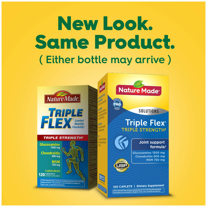 Nature Made Triple Flex Triple Strength Caplets, 120 Count for Joint Support - BeesActive Australia
