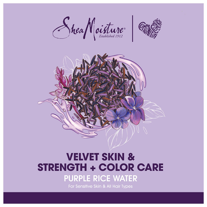 SheaMoisture Velvet Skin Rice Scrub Exfoliating Scrub for Dry Skin Purple Rice Water with Shea Butter 6 oz - BeesActive Australia