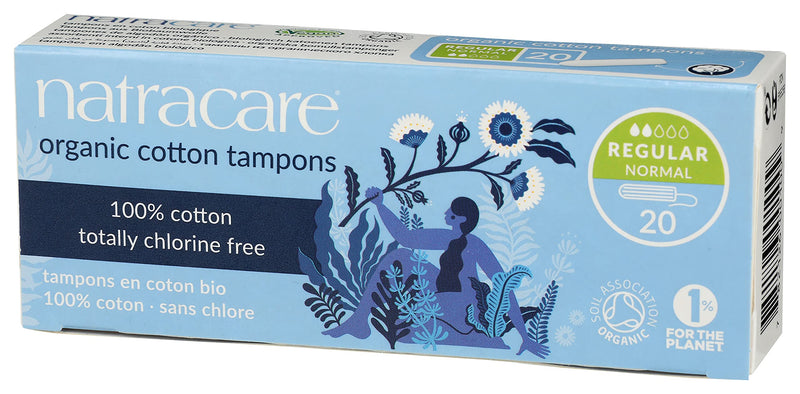 Natracare Organic Non Applicator Tampons Regular 20 Per Pack 20 count (pack of 1) - BeesActive Australia