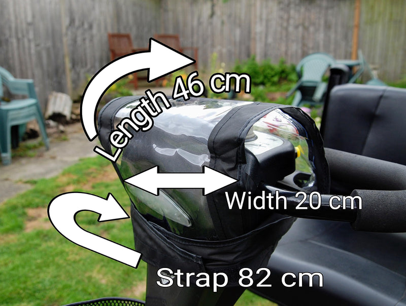 SpeedwellStar Mobility Scooter Waterproof Panel Cover Control Black Tiller Top Protection Fitted - BeesActive Australia
