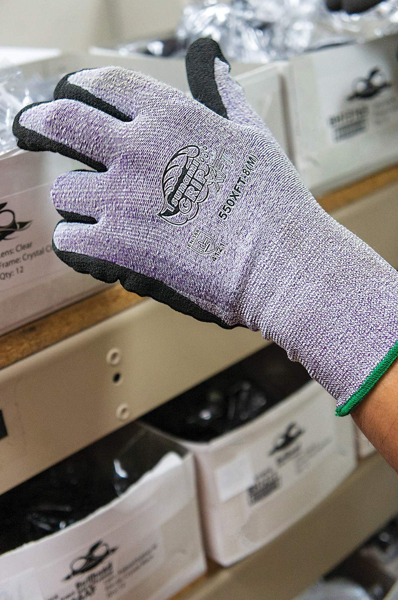 Global Glove 550XFT - Tsunami Grip XFT - Xtreme Foam Technology Coated Gloves - Medium - BeesActive Australia