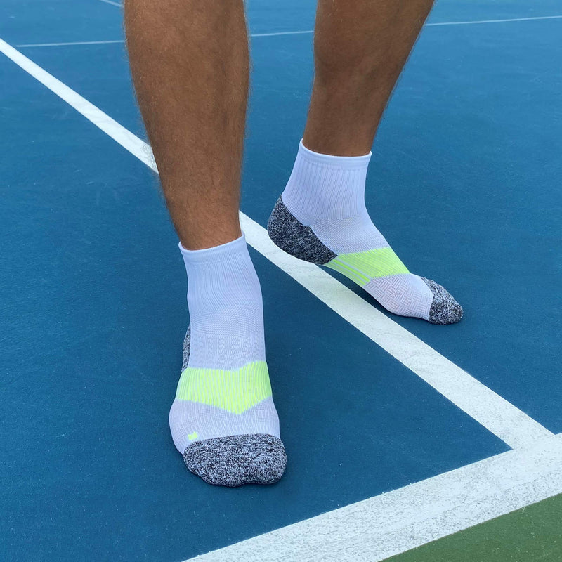 Gildan Men's Active Strategic Cushion Ankle Socks, Multipairs 12 White/Grey/Acid (12-pairs) Shoe Size: 6-12 - BeesActive Australia