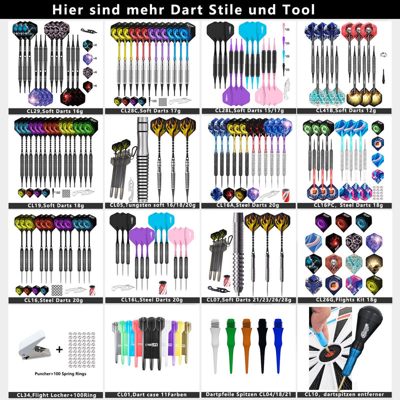 CyeeLife-Dart Tool-Broken Plastic Shafts Remover-Broken Dart Tips Remover Tool Tool+100Rings+40PVC Shafts - BeesActive Australia