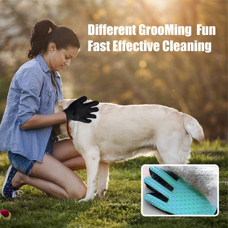 WOBEVB Pet Grooming Brush - Deshedding Brush, Double Sided Shedding and Dematting Undercoat Rake Comb for Dogs and Cats, Deshedding Tool for Grooming - BeesActive Australia