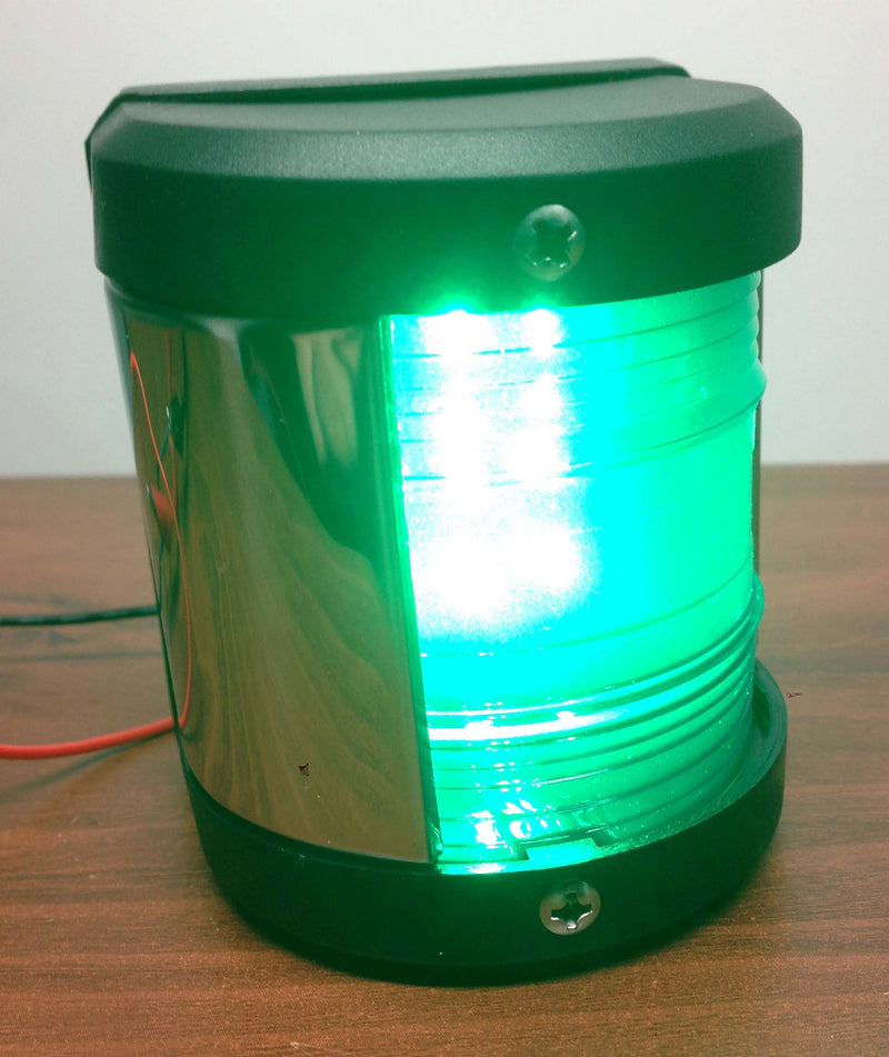 [AUSTRALIA] - Pactrade Marine Boat Green Starboard Side LED Navigation Light Waterproof Boats Up to 12M 