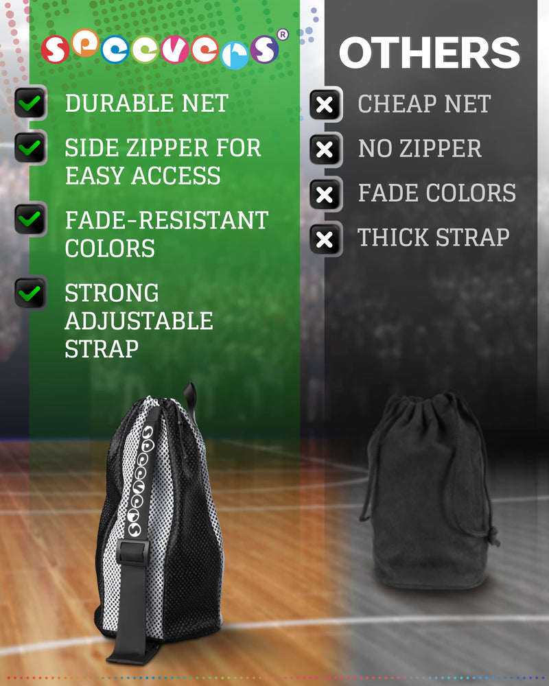 New Mesh Bag For Swimming Gear - 7 Colorful Swimming Bags For Swimmers - Unisex Swim Mesh Bag for Men Women - 35L Mesh Drawstring Backpack with Handle (Xbag Light - Black / White) Xbag Light Black - White - BeesActive Australia