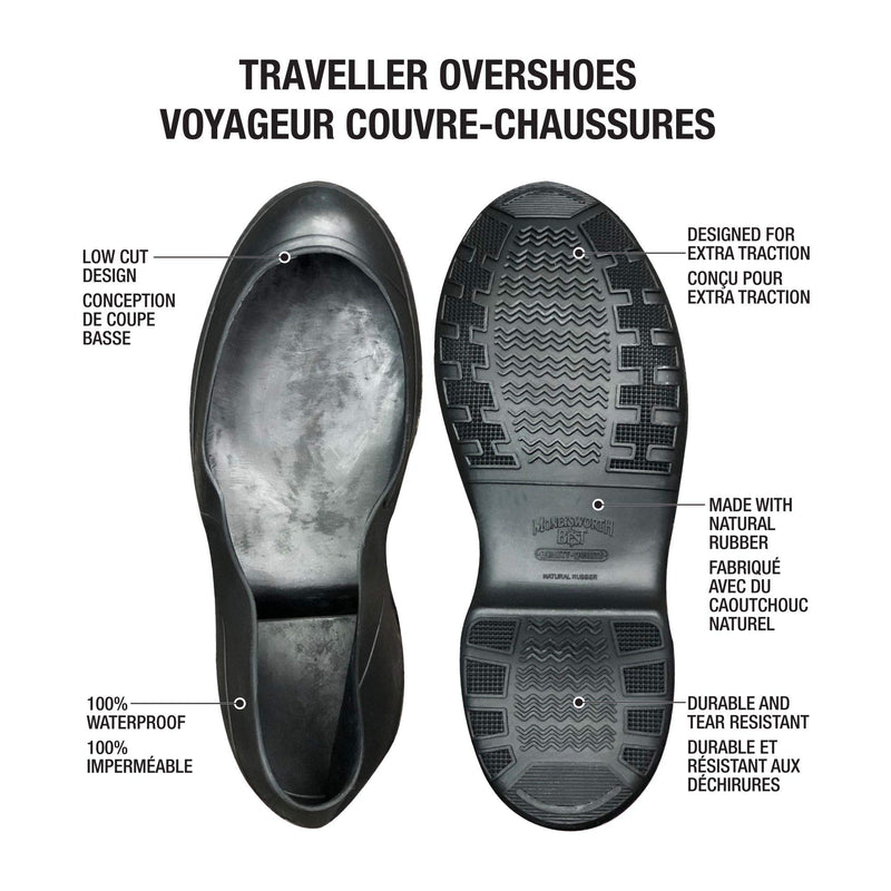 [AUSTRALIA] - Moneysworth & Best Men's Traveller Overshoes X-Large/(Size 12-13) 