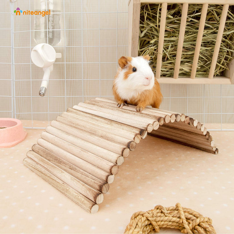Niteangel Small Animal Climbing Toys - Suspension Bridge Ladder for Hamsters Gerbils Mice Rats Guinea Pigs or Other Small Pets 15.7'' x 7.8'' - BeesActive Australia