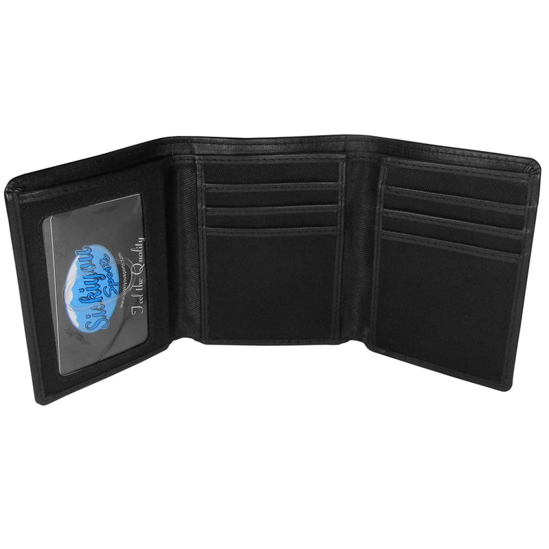 Siskiyou Leather Tri-fold Wallet, Large Logo Alabama Crimson Tide One Size Black - BeesActive Australia