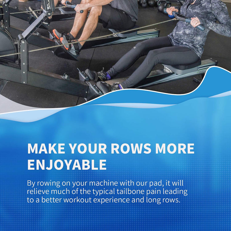 Hornet Watersports Memory Foam Cushion Made for Concept 2 Rowing Machine Black - BeesActive Australia