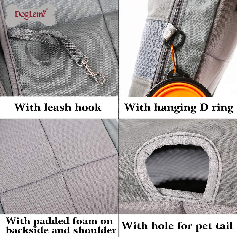 Jranter Pet Carrier Backpack for Small Medium Dogs Cats,Adjustable Pet Front Backpack Travel Bag, Legs Out Grey - BeesActive Australia