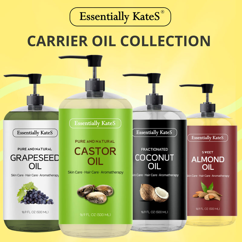 Essentially KateS Castor Oil 16.9 Fl Oz - 100% Pure and Natural and Cold Pressed 16.90 Fl Oz (Pack of 1) - BeesActive Australia