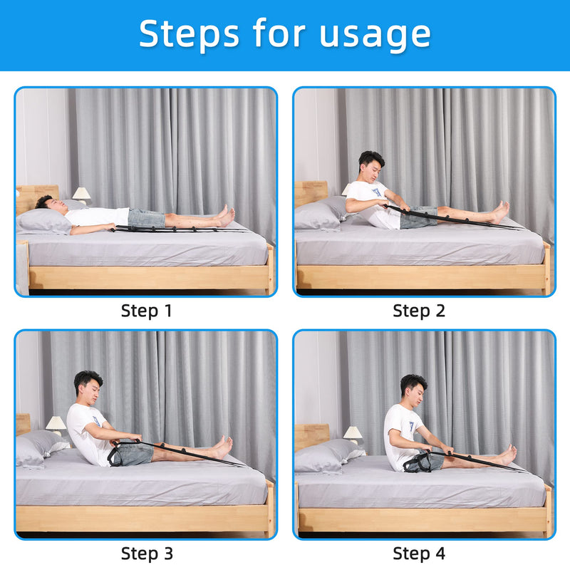 Adjustable Bed Ladder Assist, Bed Ladder Straps with Handles, 6 Handle Bed Ladder Straps for Adults, Elderly, Disabled. - BeesActive Australia