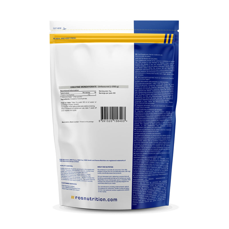 Creatine Monohydrate Unflavoured | 500g (167 Servings) | Batch Tested | Ultra Fine 200 Mesh Creatine - BeesActive Australia